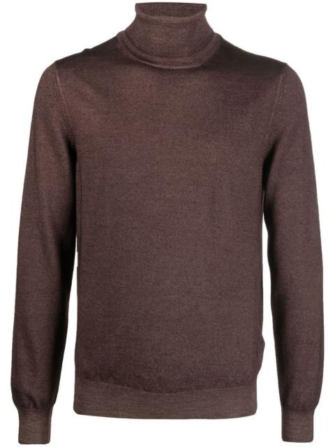 LARDINI roll-neck wool jumper