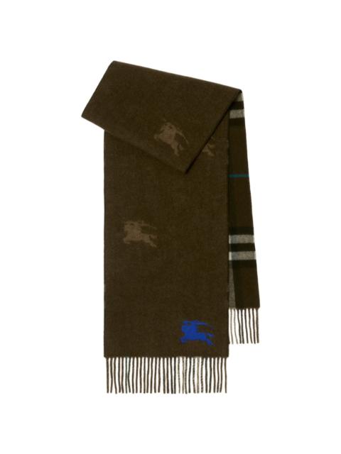 Burberry checkered reversible scarf