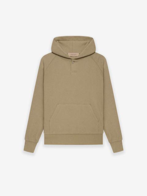 ESSENTIALS WAFFLE HENLEY HOODIE