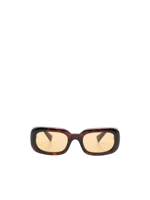 Miu Miu tortoiseshell-effect rectangle-frame sunglasses