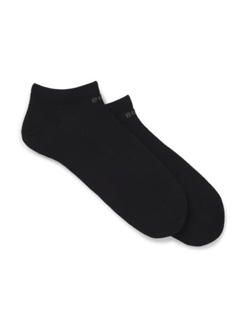 BOSS TWO-PACK OF ANKLE-LENGTH SOCKS WITH LOGO DETAILS