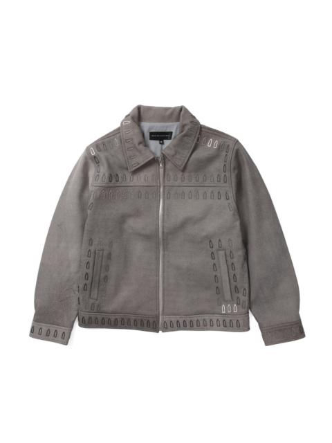 WHO DECIDES WAR HARDWARE LEATHER JACKET