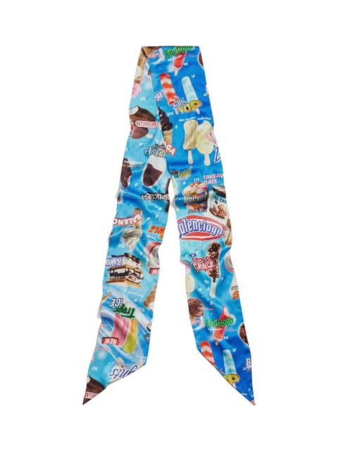 BALENCIAGA Women's Sweet Treat Scarf in Blue
