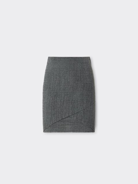 Ferrari Linen-blend mini skirt