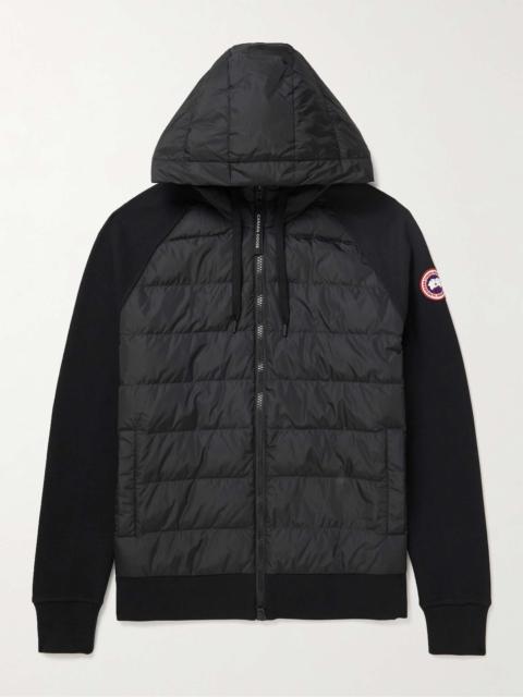 HyBridge Huron Quilted Shell and Cotton-Jersey Down Jacket