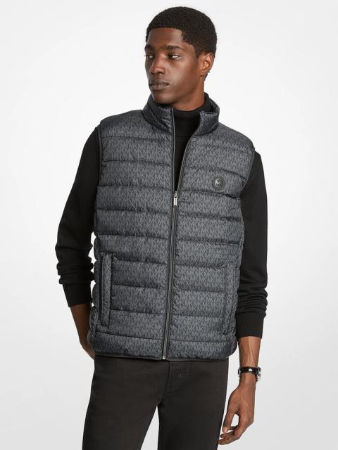 MICHAEL KORS Abbou Signature Logo Reversible Vest