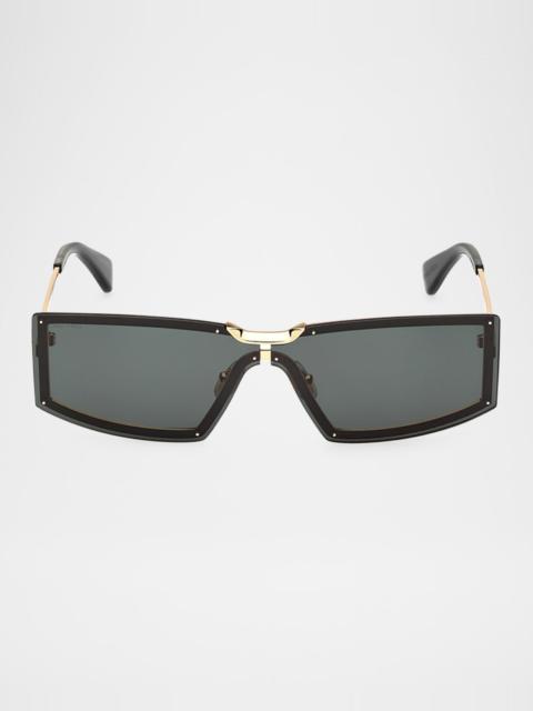Max Mara Metal Rectangle Sunglasses