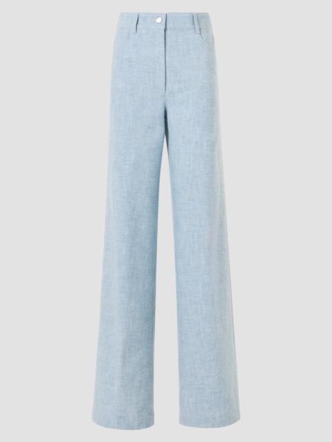 AKRIS Women's Cooper High-Rise Denim Pants - Light Blue