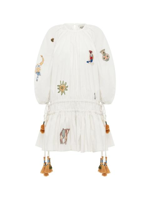 ALÉMAIS Carmine Embroidered Mini Dress