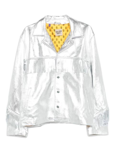 GALLERY DEPT. Orlando fringe metallic-leather jacket