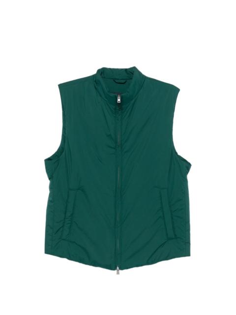 Herno zip sleeveless gilet