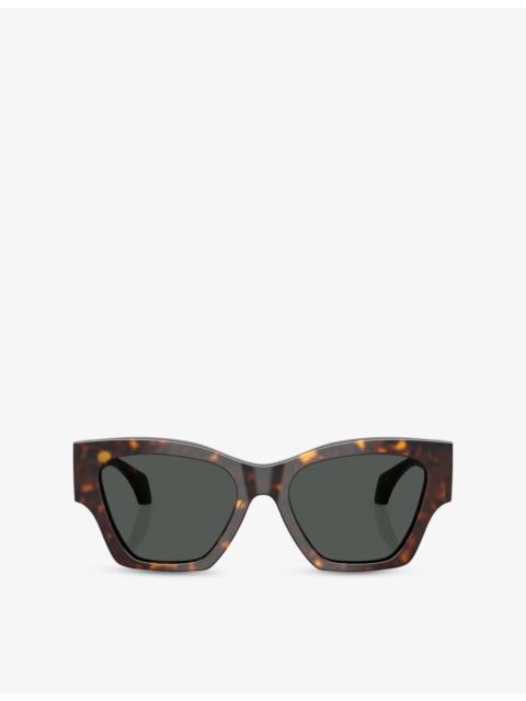 VERSACE VE4492U Square-Frame Tortoiseshell Acetate Sunglasses