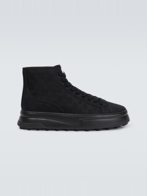 GUCCI GG-canvas high-top sneakers