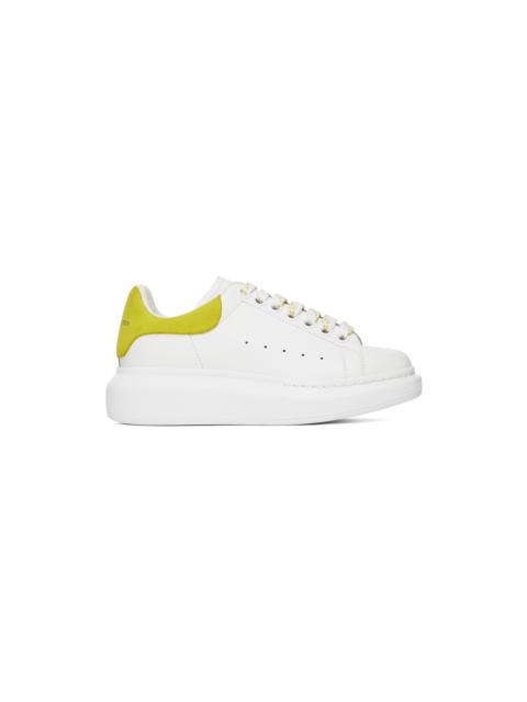 Alexander McQueen White & Green Oversized Sneakers