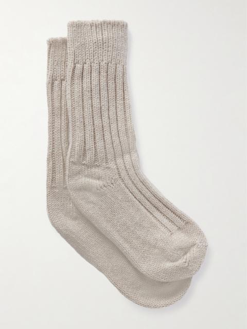 The Elder Statesman Yosemite Ribbed Cashmere Socks