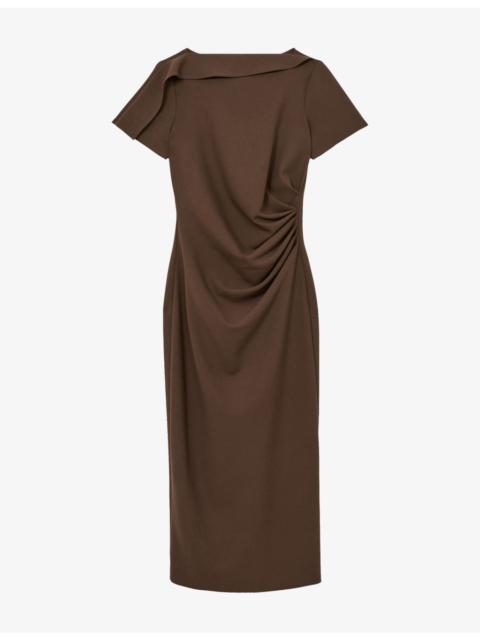 REISS Hilary Ruched Boat-Neck