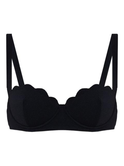 MARYSIA North scallop-edge bikini top