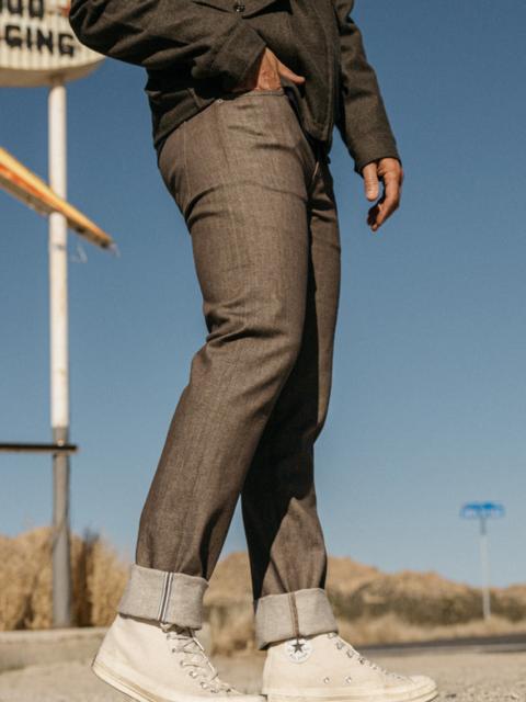 HIROSHI KATO The Pen Slim - Brown Raw 10.5oz Selvedge