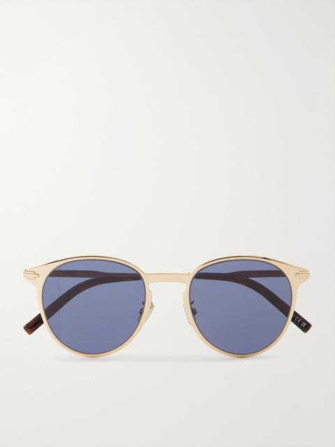 Dior DiorBlackSuit R8U Round-Frame Gold-Tone Metal Sunglasses Gold