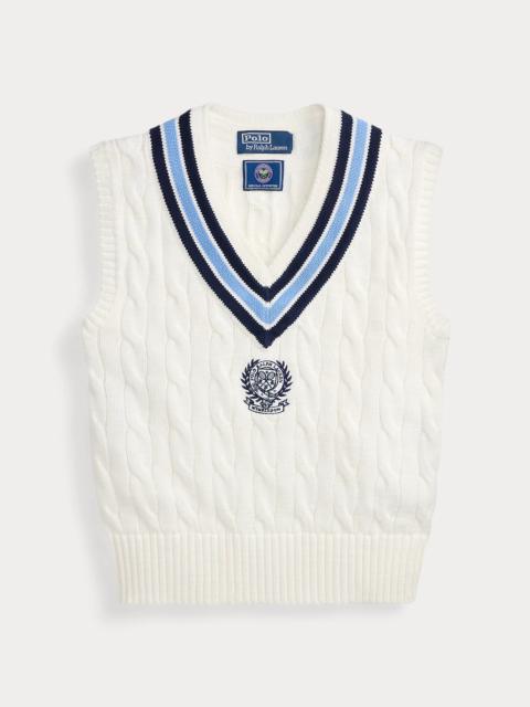 Polo Ralph Lauren Wimbledon Cable-Knit Cotton Vest