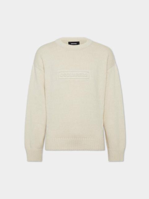 DSQUARED2 KNIT LOGO CREWNECK PULLOVER