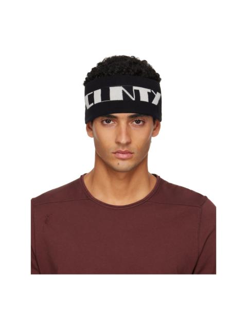 Rick Owens DRKSHDW Black Concordians Cotton Headband