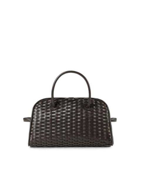 JACQUEMUS small Turismo woven leather tote bag