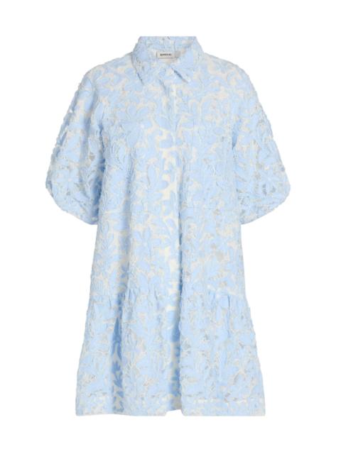 SIMKHAI Women's Crissy Cotton Lace Minidress - Celeste Multi