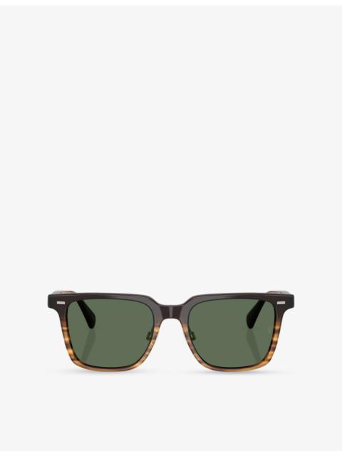 OV5592S Mr Federer II Square-Frame Acetate Sunglasses