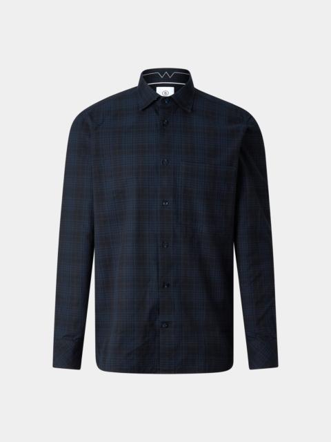 BOGNER Hardy cotton shirt in Navy blue/black