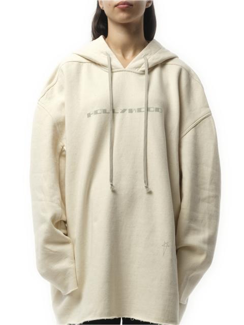 Rick Owens DRKSHDW Hollywood Peter Hoodie in Natural/Pearl
