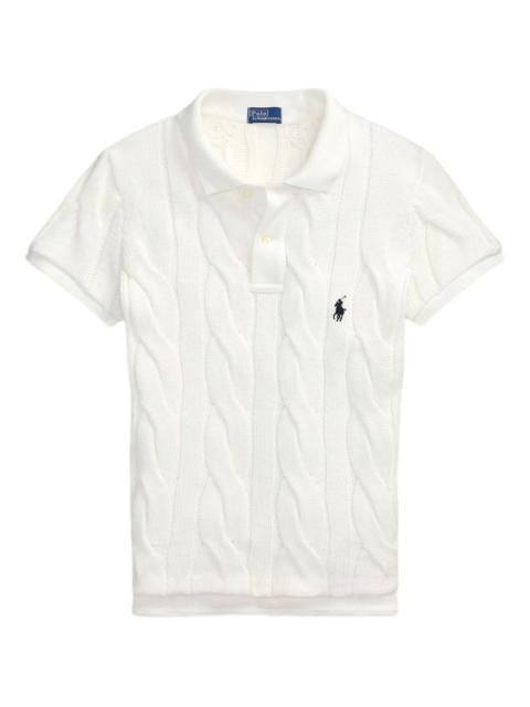 Polo Ralph Lauren cable-knit polo top