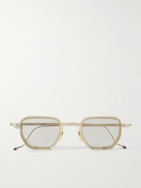 JACQUES MARIE MAGE Atkins Square-frame Titanium Sunglasses