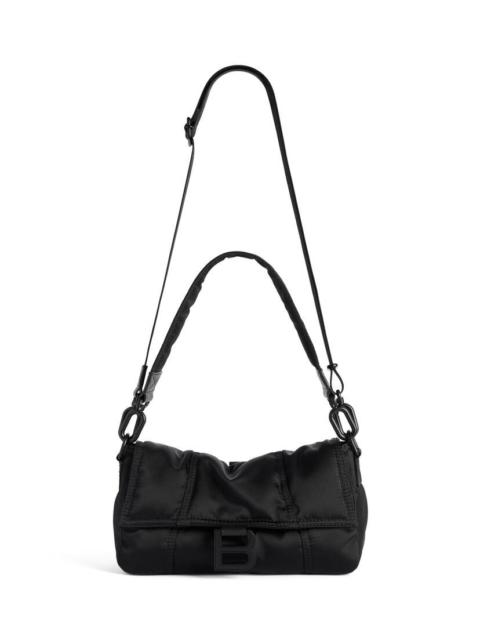 BALENCIAGA Men's Hourglass Board Bag Small in Black