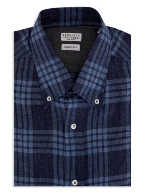 Brunello Cucinelli checked shirt