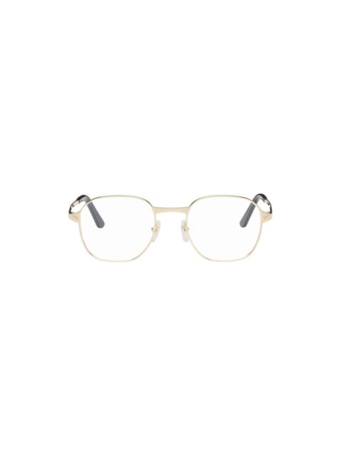 Gold Square Glasses