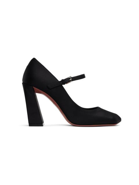 Amina Muaddi Black Charlotte Mary Jane Heels