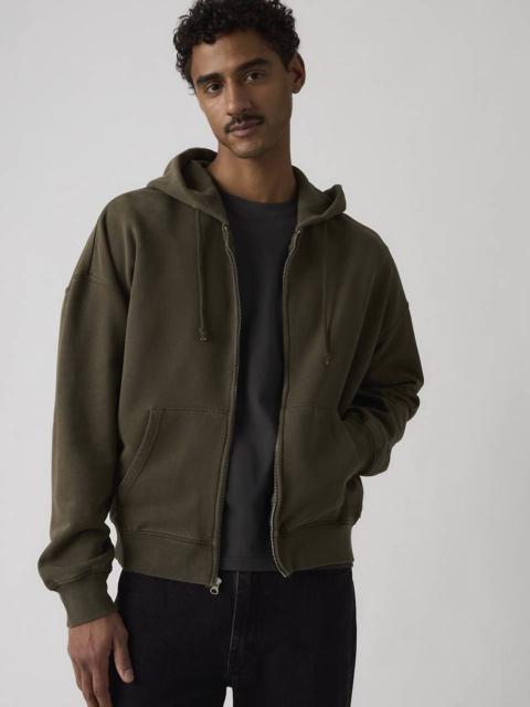 Levi's HAYES BOXY GRUNGE WASH FULL-ZIP SWEATSHIRT