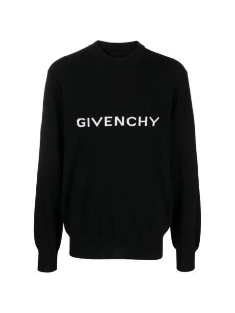 Givenchy Archetype logo-intarsia wool jumper