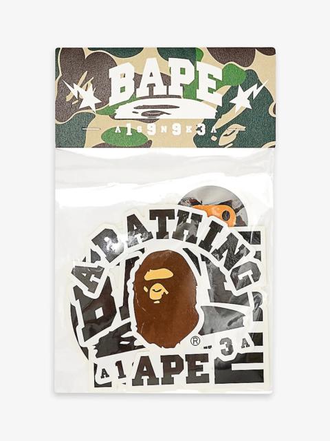A BATHING APE® Logo-print stickers