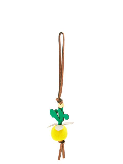 Loewe Lemon charm in felt and calfskin