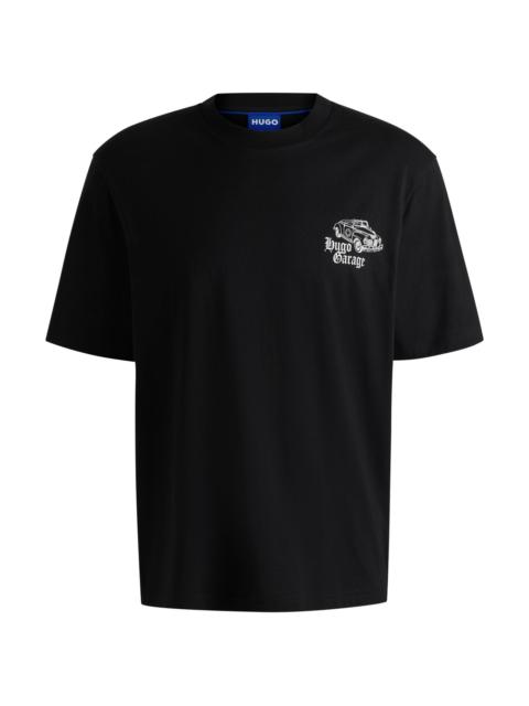 COTTON-JERSEY T-SHIRT WITH CAR GRAPHIC PRINTS