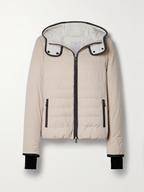 Brunello Cucinelli Hooded Bead-embellished Quilted Down Ski Jacket