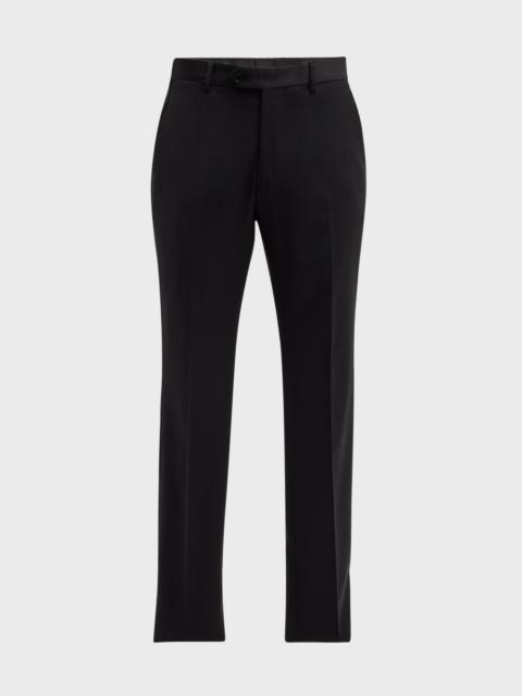 Basic Flat-Front Wool Trousers