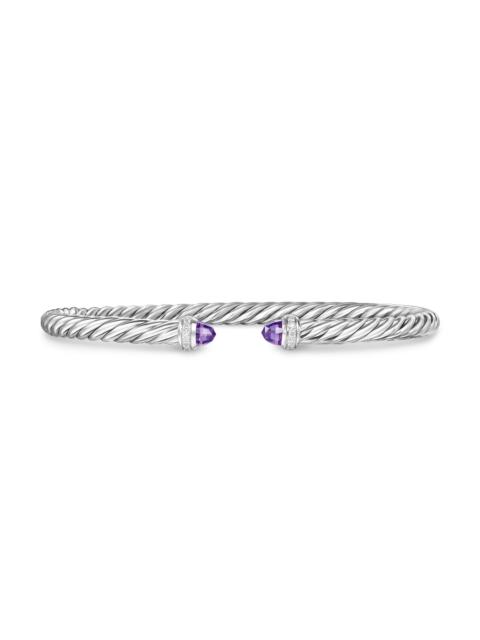 DAVID YURMAN Women's Cablespira Flex Bracelet in Sterling Silver - Amethyst