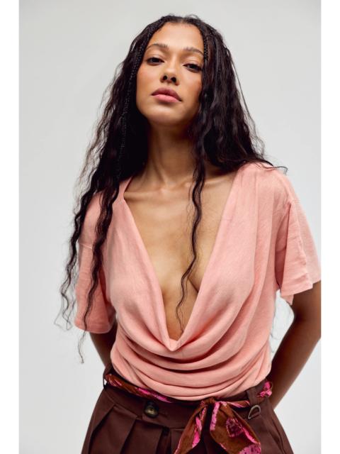 FREE PEOPLE We The Free Waterfall Cowl-Neck Top