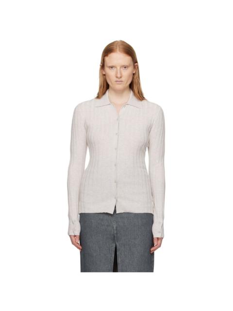 FILIPPA K Off-White Spread Collar Cardigan