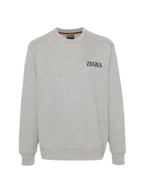 ZEGNA rubberised-logo sweatshirt