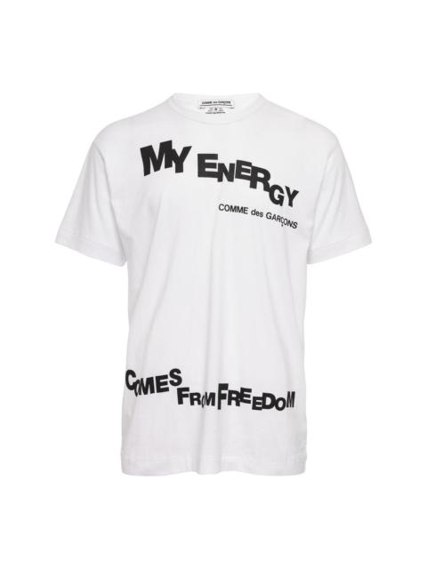 Comme Des Garçons Cotton Jersey Print 3 Pattern T-Shirt