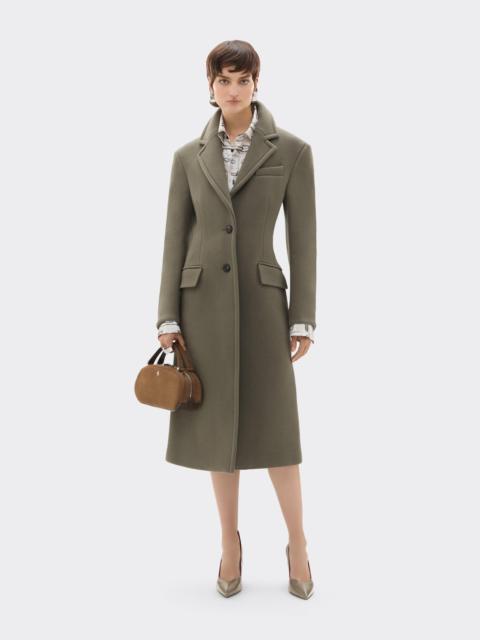 Ferrari Long Double-Faced Wool Coat